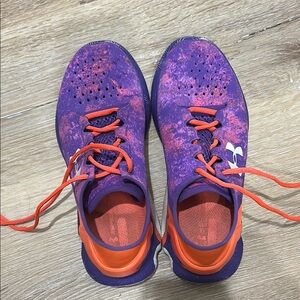 Under Armour Kids Sneakers in Purple and Orange